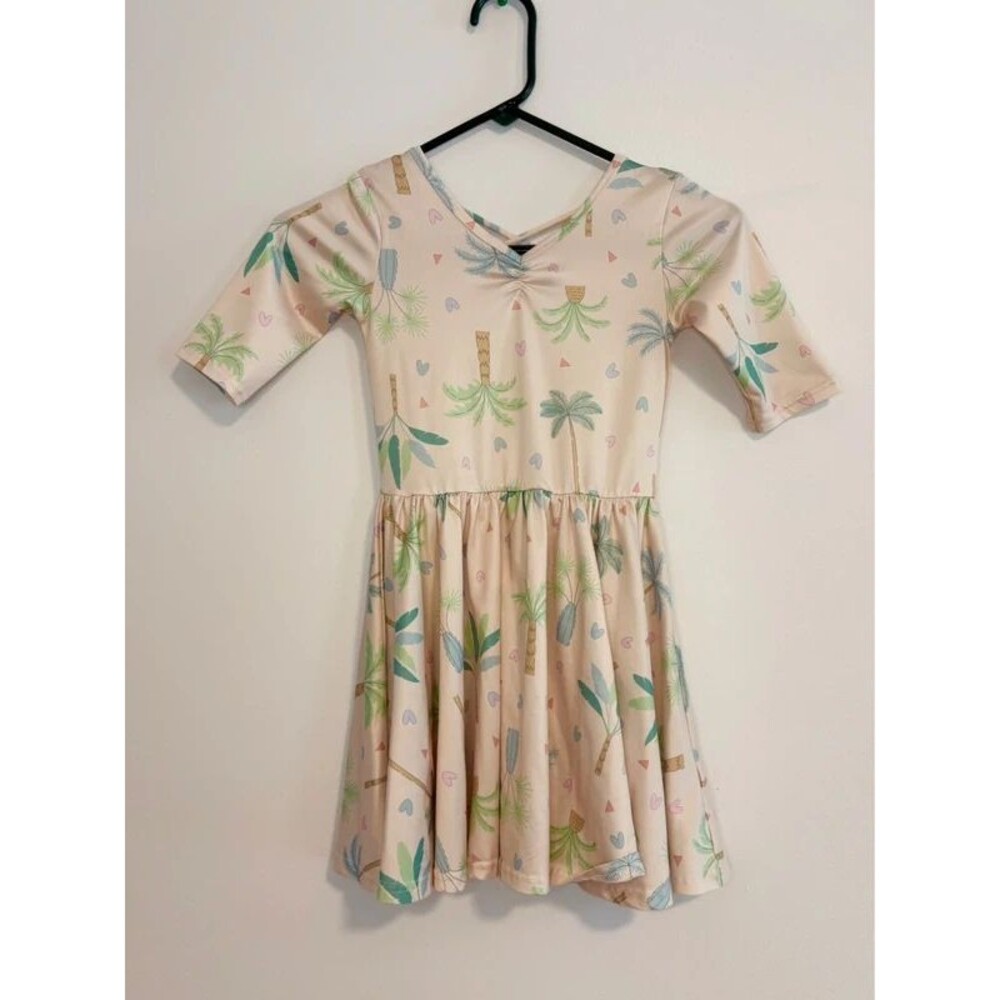DotDotSmile Palm Tree Twirl Dress Girls Size 5/6
